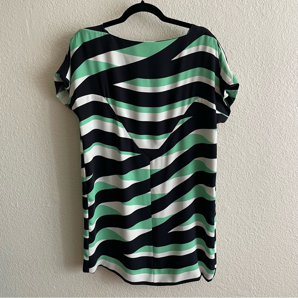 Kenzo Striped Multicolor Green Mini Dress